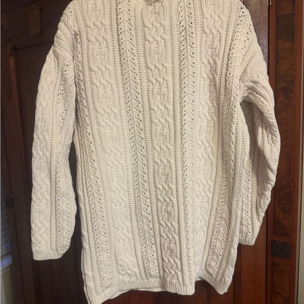 Nordstrom Cream Cable Knit Sweater - Picture 2 of 8